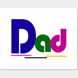 art design text "Dad" Posters and Art
